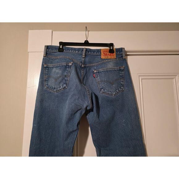Levis Mens 501 XX Original Fit Button Fly Straight Leg Jeans Size 36 x 34 Y2K - Picture 4 of 12